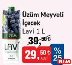 LAVİ ÜZÜM MEYVELİ İÇECEK 1 L fiyat ve kampanya bilgisi